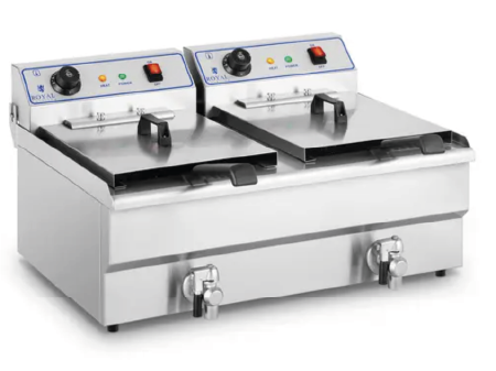 Elektro-Doppel-Fritteuse - 2 x 16 L - 12 000 W - 400 V