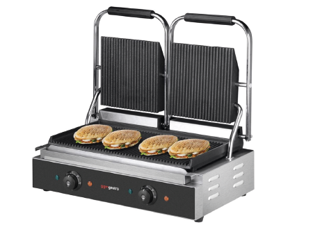 Kontaktgrill - 3,6 kW - oben & unten Gerillt