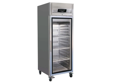 Kühlschrank mit Rollen und Glasfenster GN 1/1